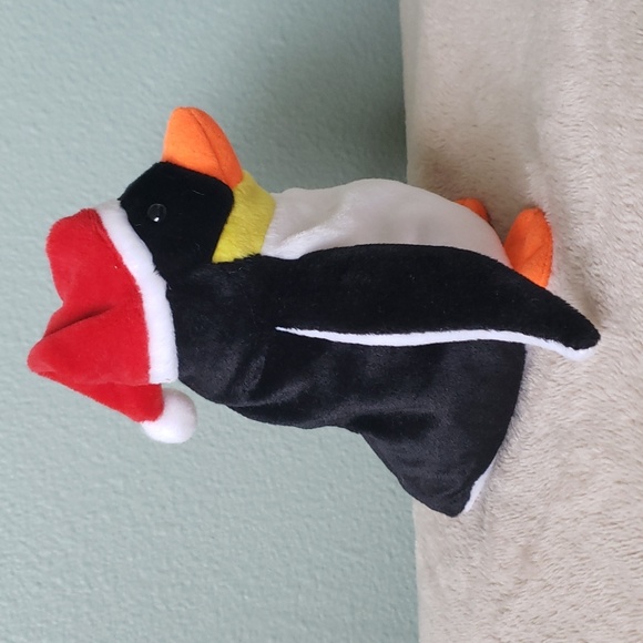 Zero 🐧🎅Ty Beanie Baby Christmas Penguin w/Hat⛄ Gift Kids Toy Collectible, NWT - Picture 10 of 11